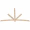 Ekena Millwork Alberta Smooth Timber Gable Bracket, Douglas Fir, 84"W x 56"H x 1 1/2"D x 3 1/2"F, 16/12 Pitch GBW084X56X0204ALB00SDF - alternate 3